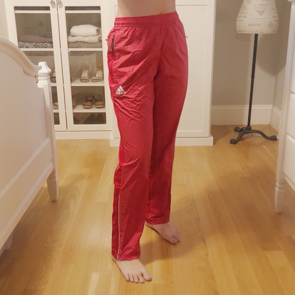 adidas Pants - red adidas nylon pants